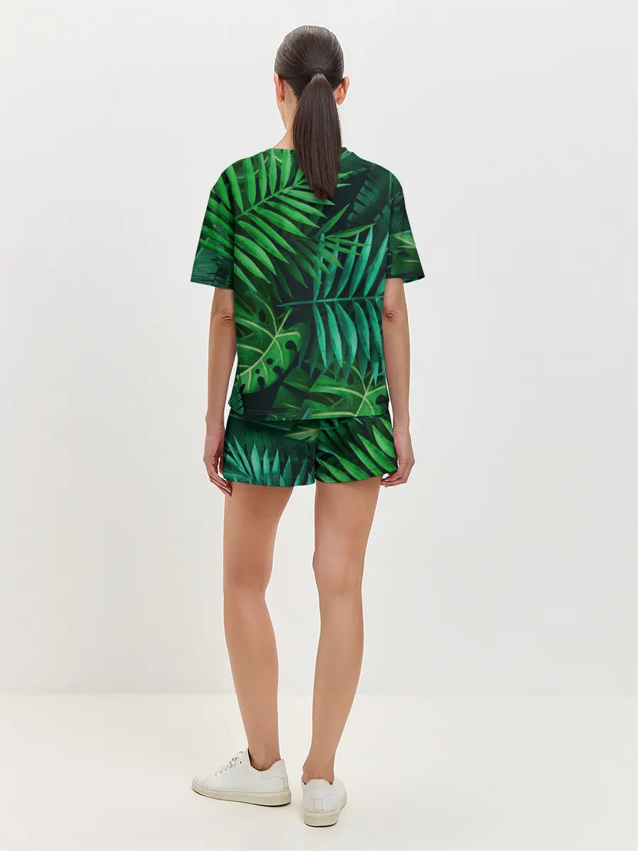 Женская пижама с шортами / Сочные тропики