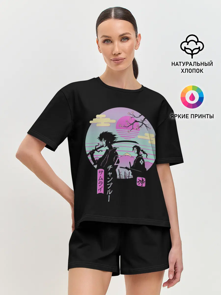 Женская пижама с шортами / Samurai