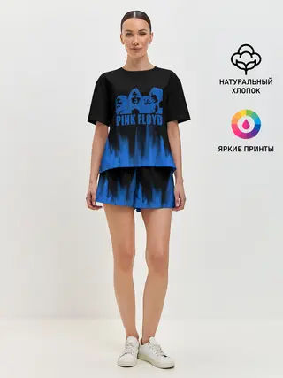 Женская пижама с шортами / pink rloyd