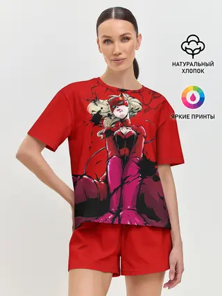 Женская пижама с шортами / пантера persona 5