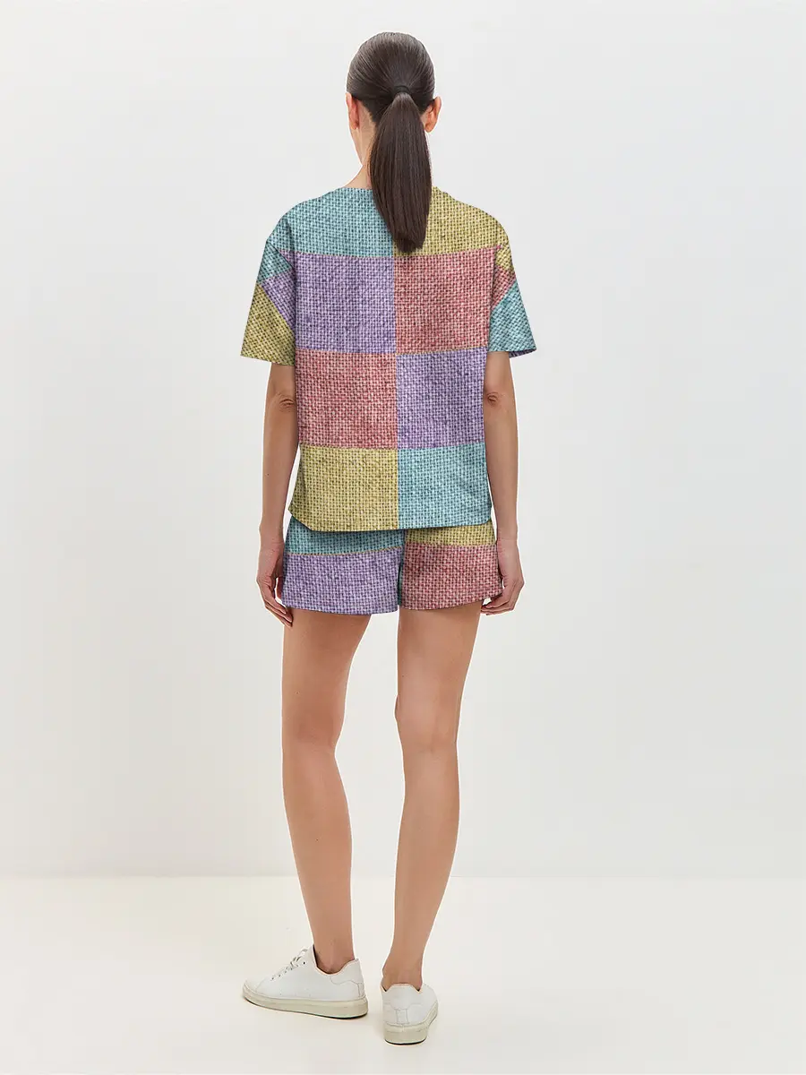 Женская пижама с шортами / Patchwork