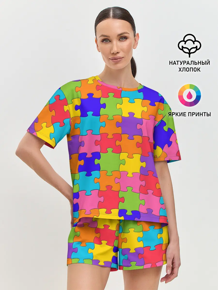 Женская пижама с шортами / Пазлы