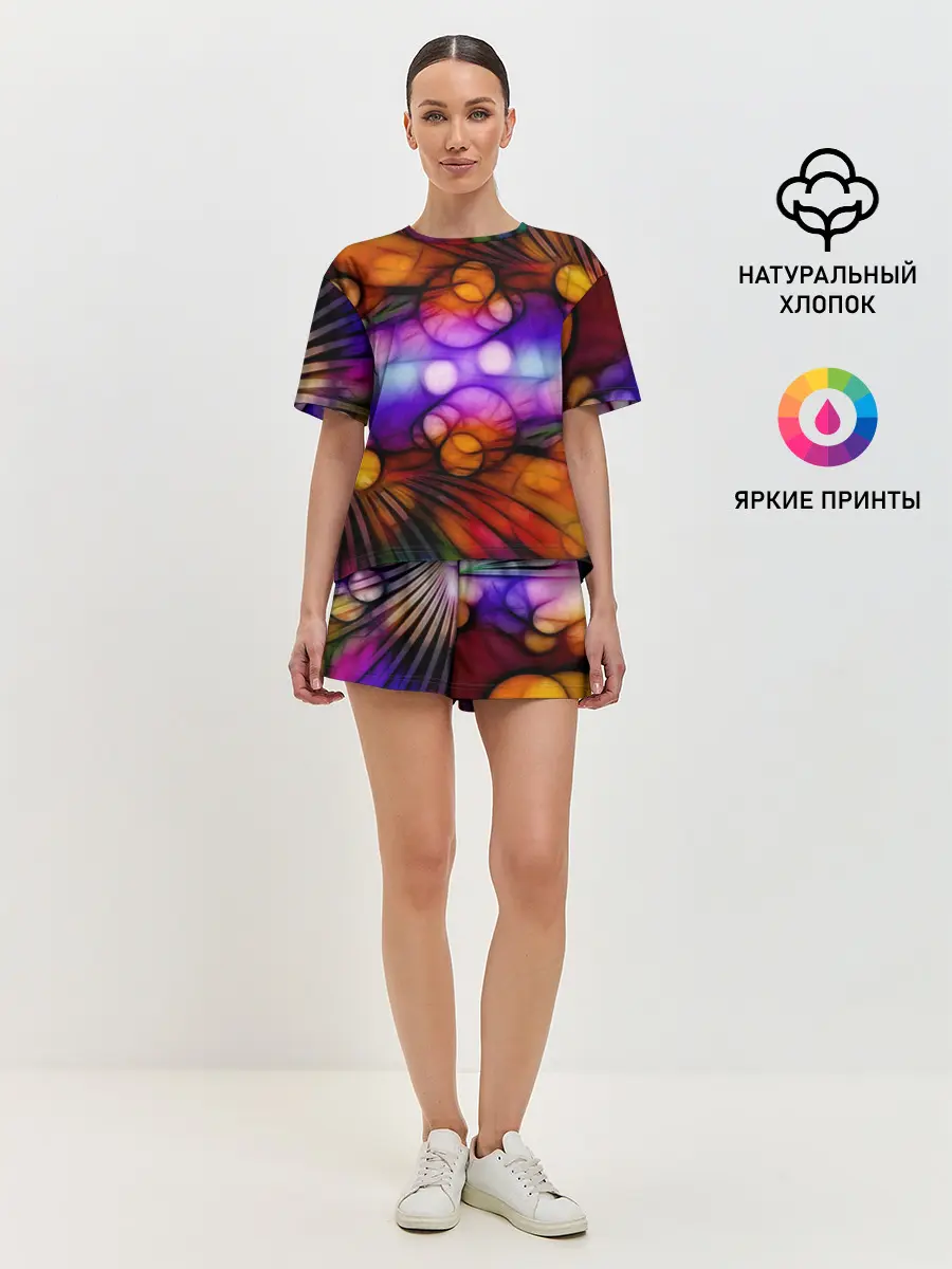 Женская пижама с шортами / Яркое преображение