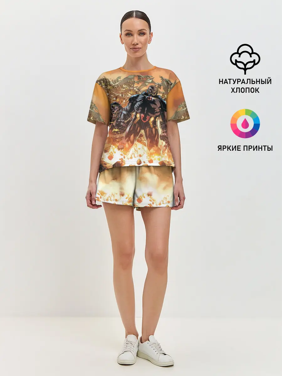 Женская пижама с шортами / Дарксайд и парадемоны