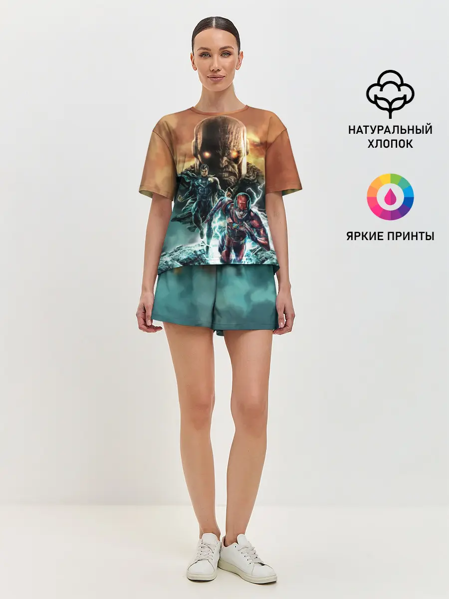 Женская пижама с шортами / The Flash, Superman V Darkseid