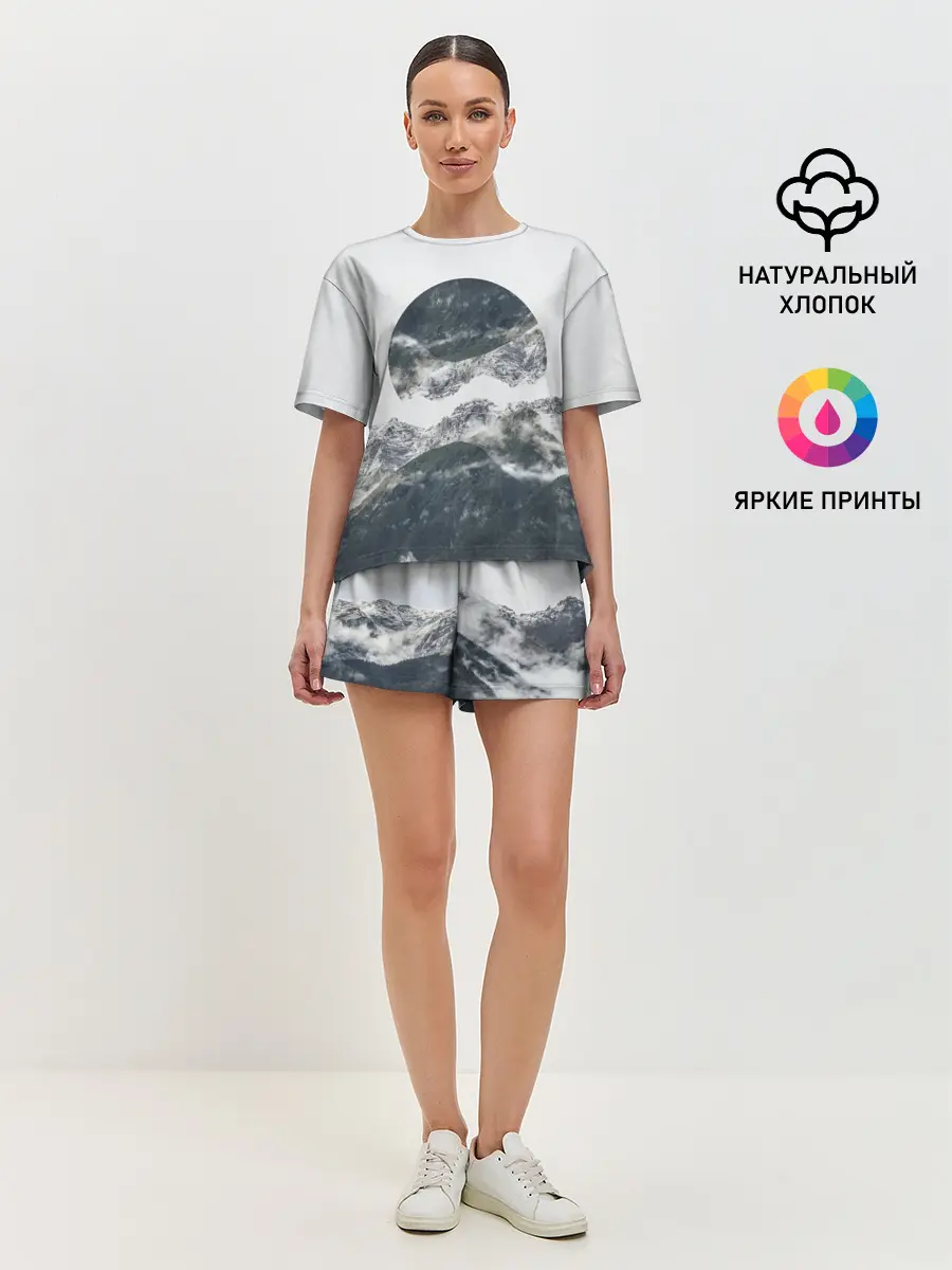 Женская пижама с шортами / Вершина Горы