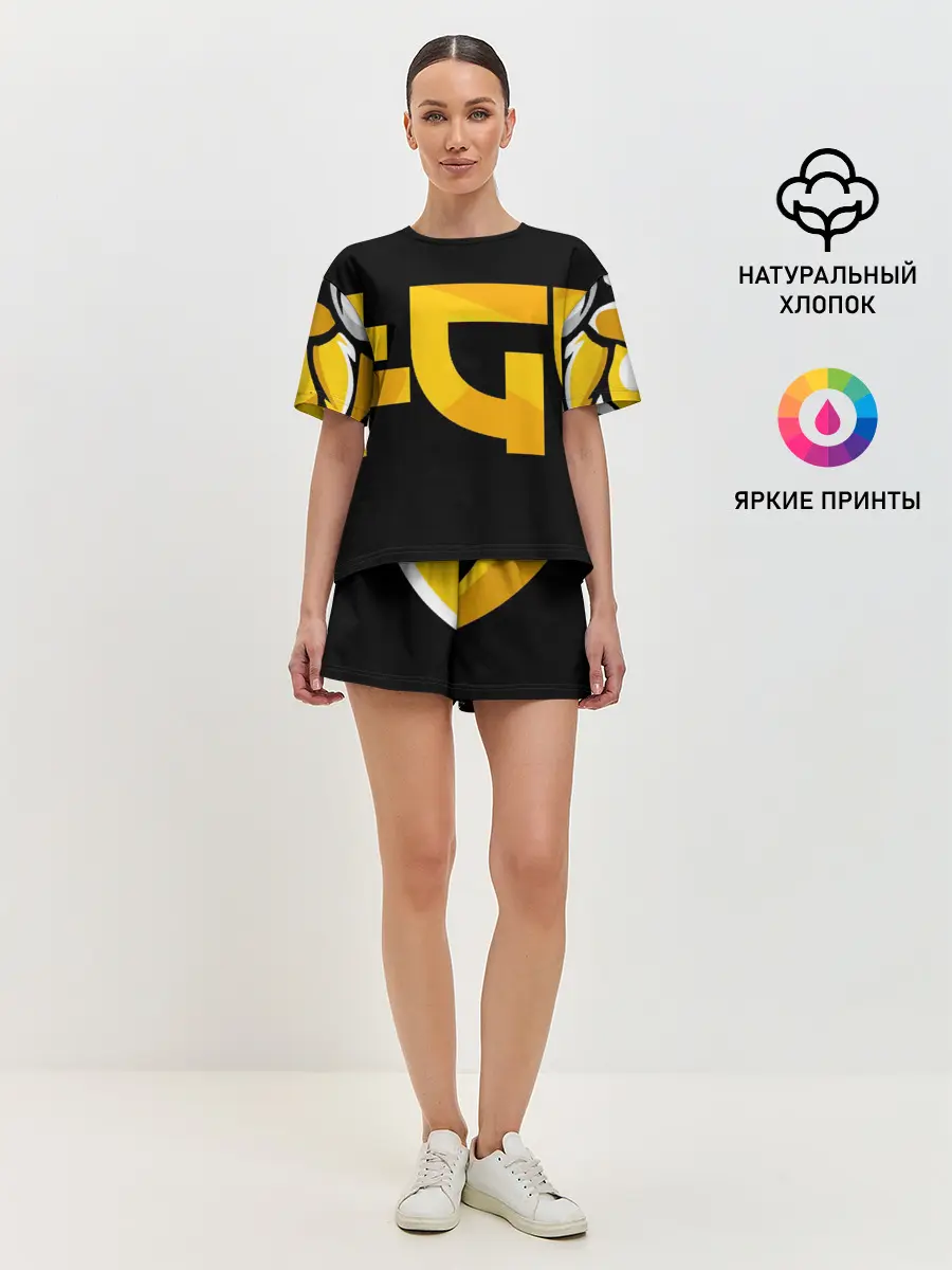 Женская пижама с шортами / Yellow Asia