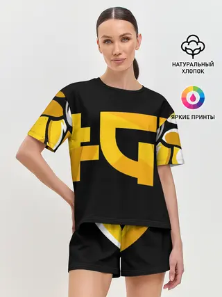 Женская пижама с шортами / Yellow Asia