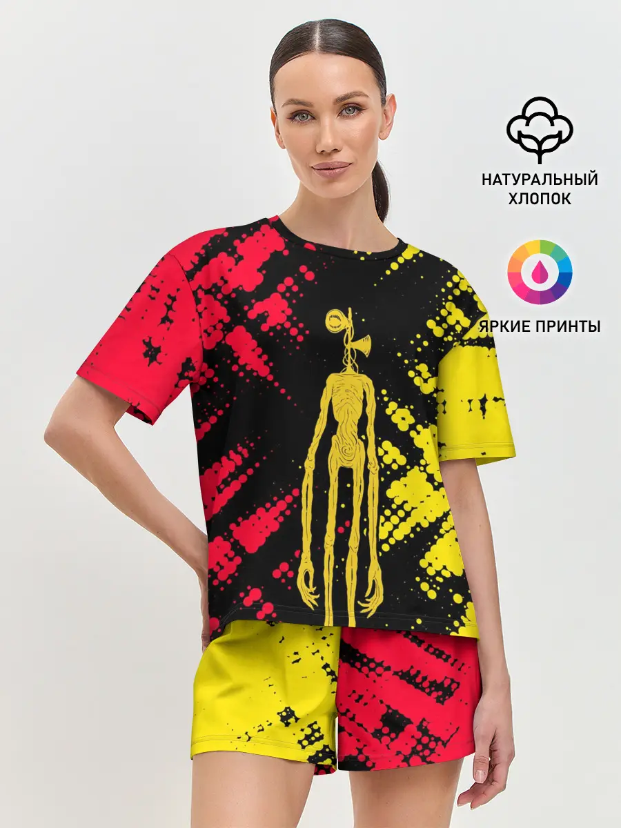 Женская пижама с шортами / СИРЕНОГОЛОВЫЙ