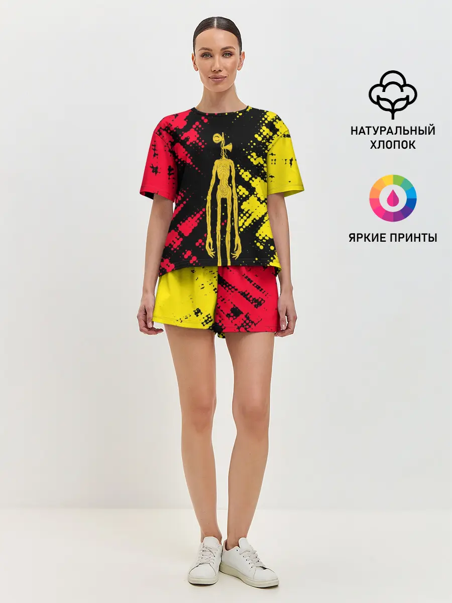 Женская пижама с шортами / СИРЕНОГОЛОВЫЙ