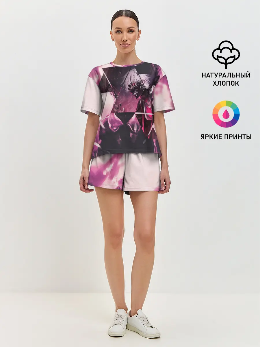 Женская пижама с шортами / Одноглазый король Канеки