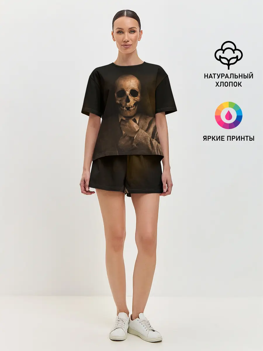 Женская пижама с шортами / Мистер Скелет