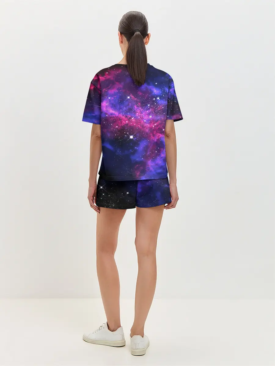 Женская пижама с шортами / Space Panda