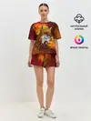 Женская пижама с шортами / Огненный Лис