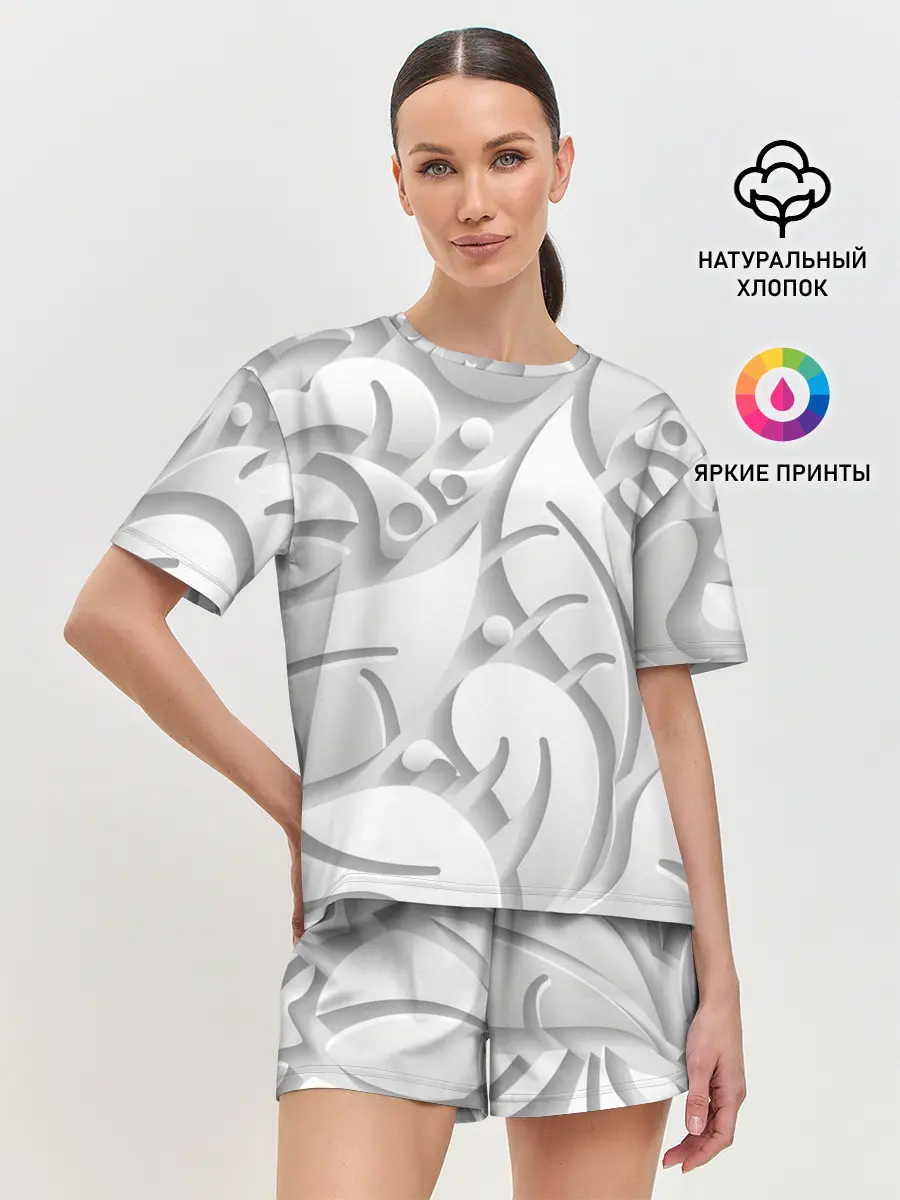 Женская пижама с шортами / SKULPTOR