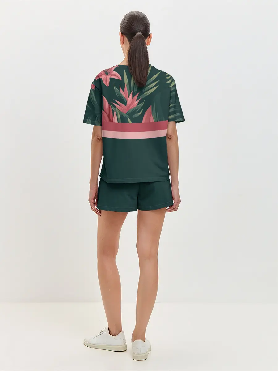 Женская пижама с шортами / Лилии