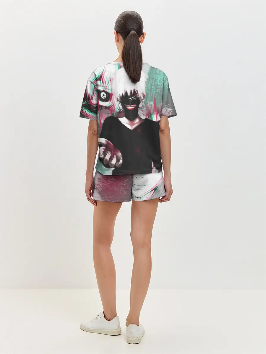 Женская пижама с шортами / Полугуль Канеки