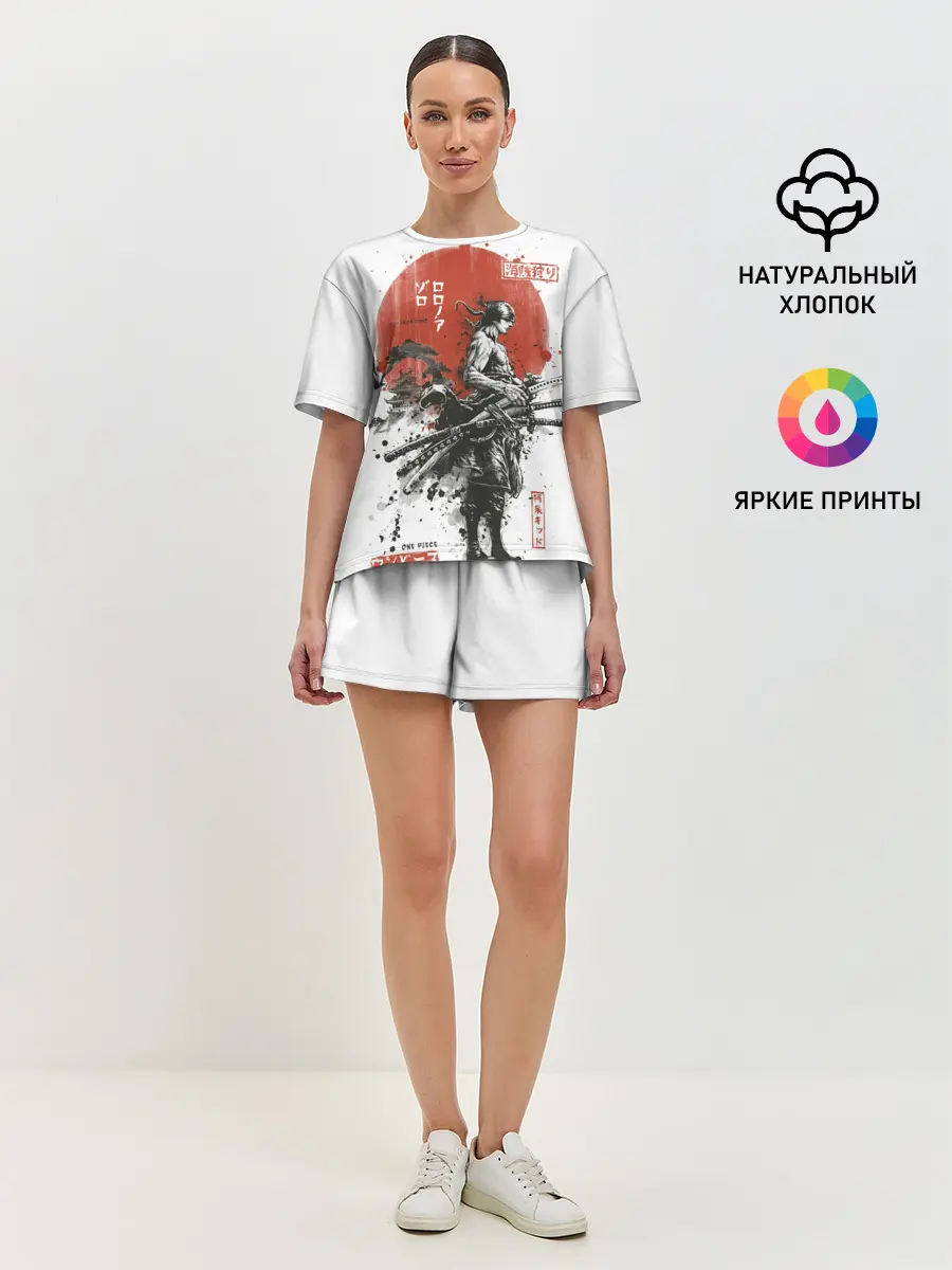Женская пижама с шортами / ONE PIECE ZORO Roronoa SAMURAI