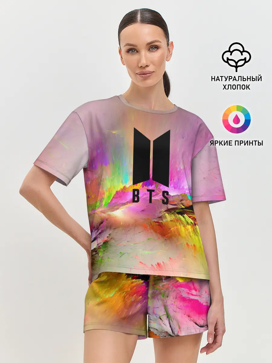 Женская пижама с шортами / BTS