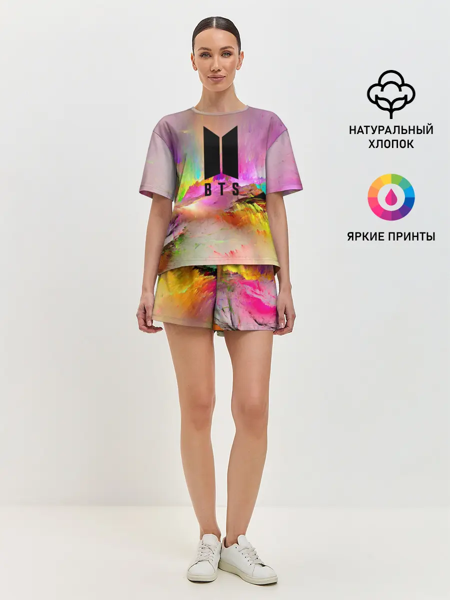 Женская пижама с шортами / BTS