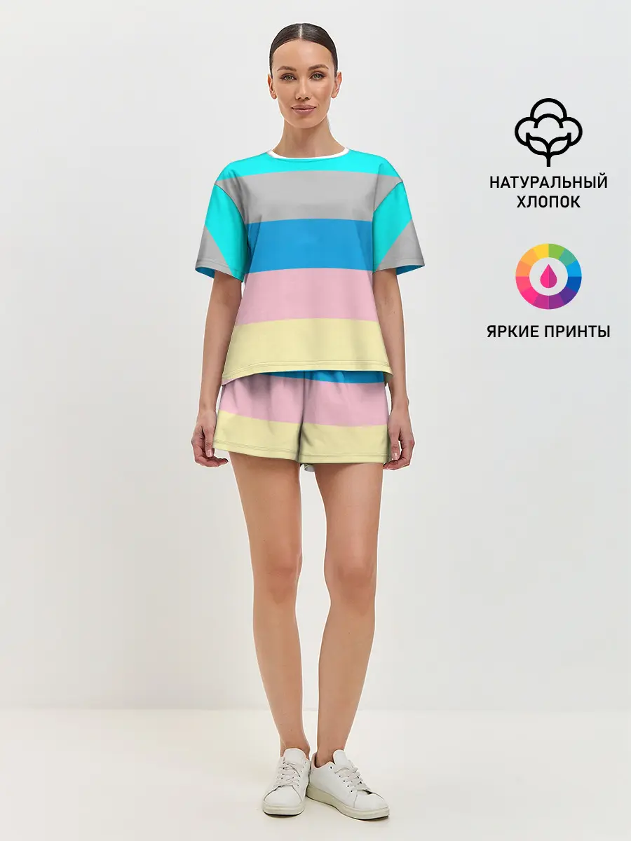 Женская пижама с шортами / Флаг аниме