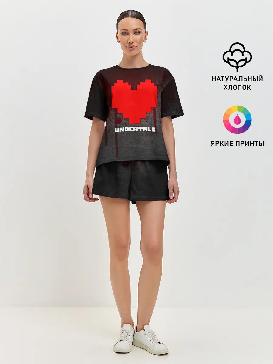 Женская пижама с шортами / UNDERTALE