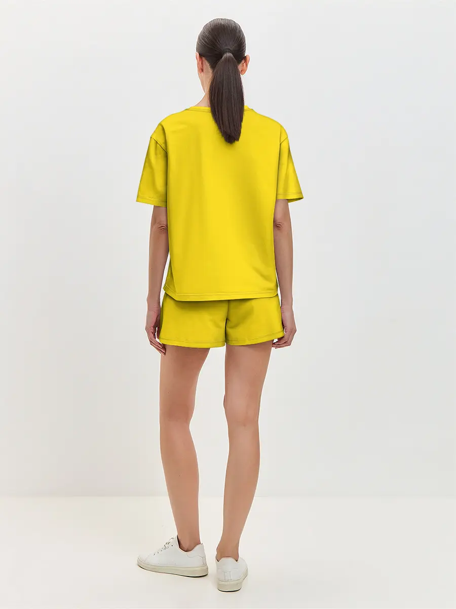 Женская пижама с шортами / Смайлик