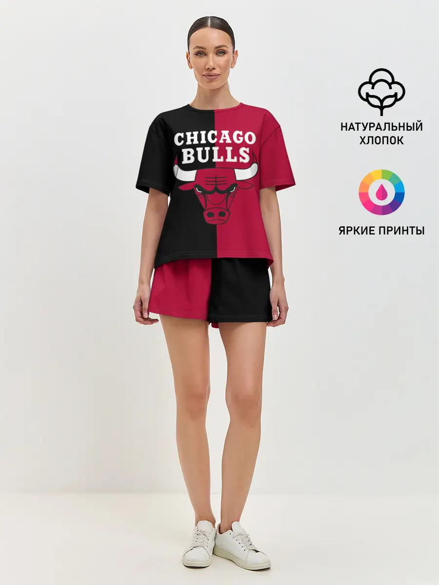 Женская пижама с шортами / Чикаго Буллз