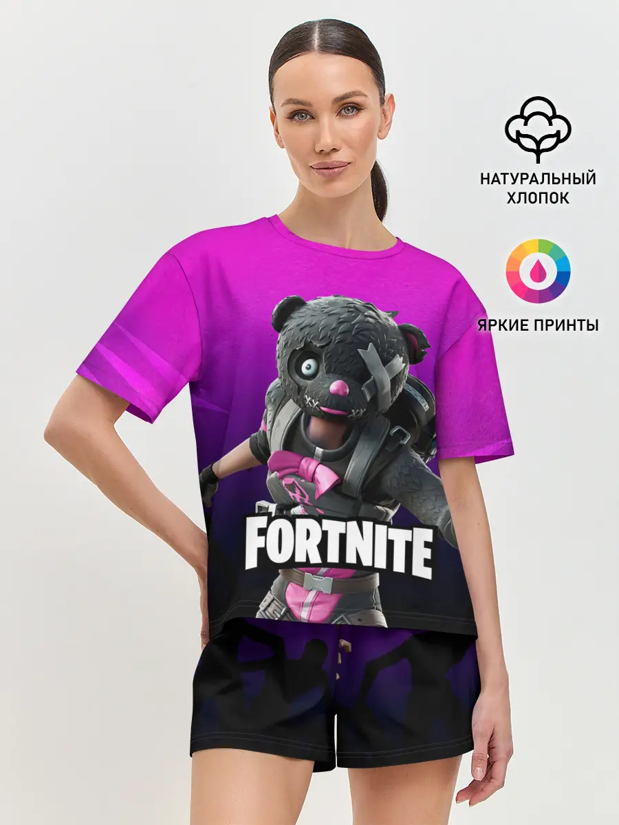 Женская пижама с шортами / Фортнайт