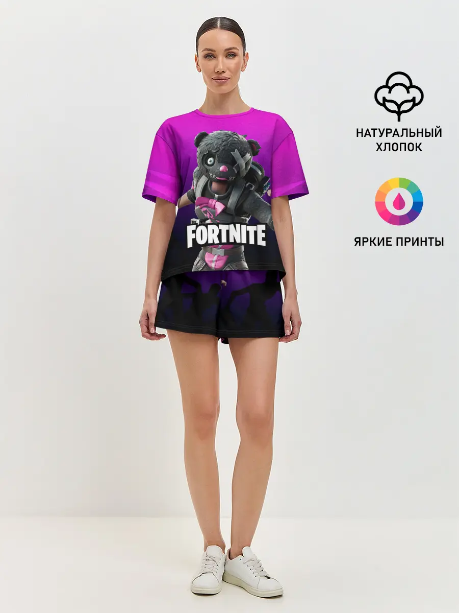 Женская пижама с шортами / Фортнайт