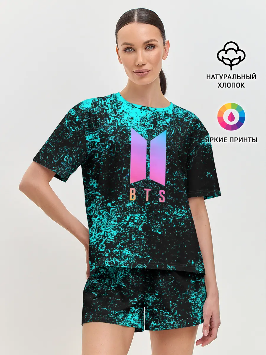Женская пижама с шортами / BTS