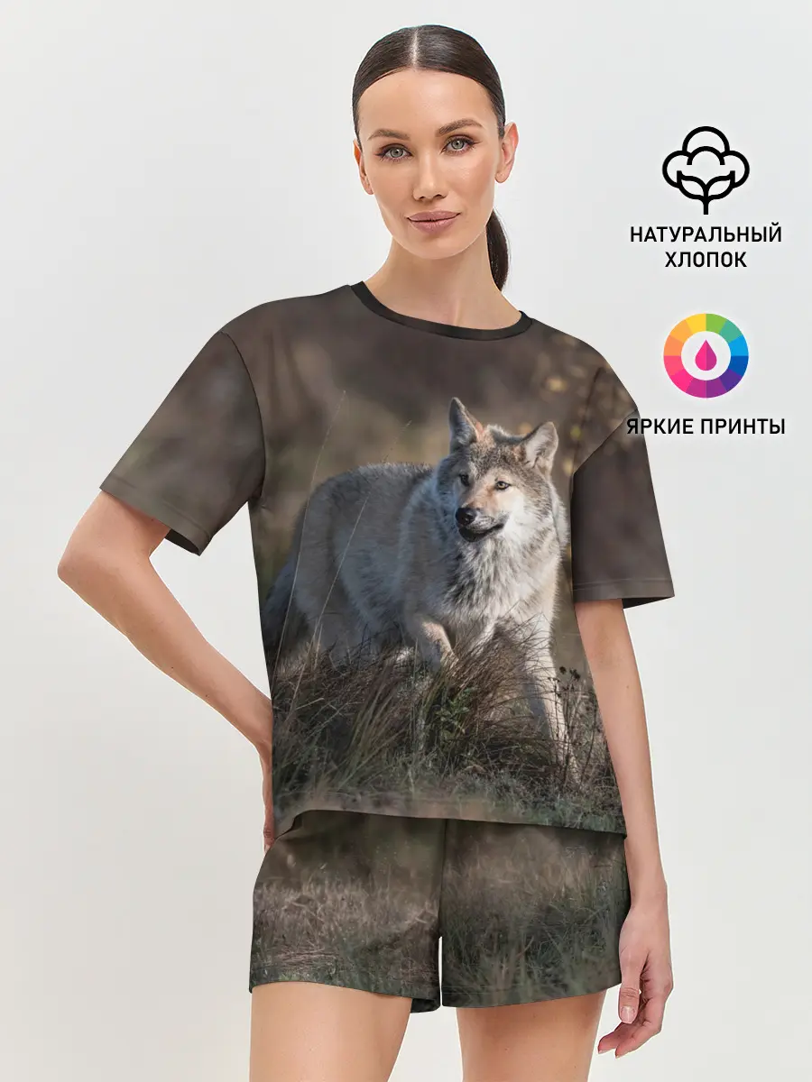 Женская пижама с шортами / WOLF