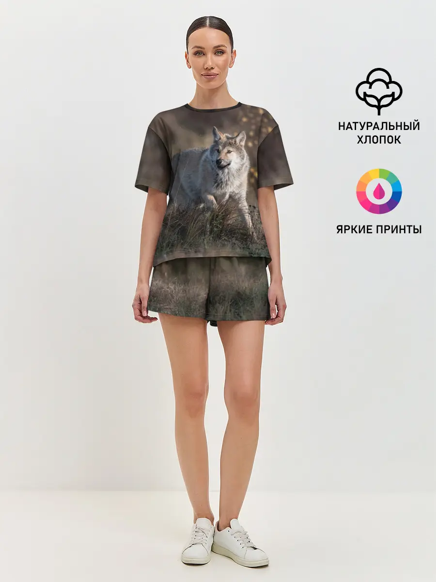 Женская пижама с шортами / WOLF