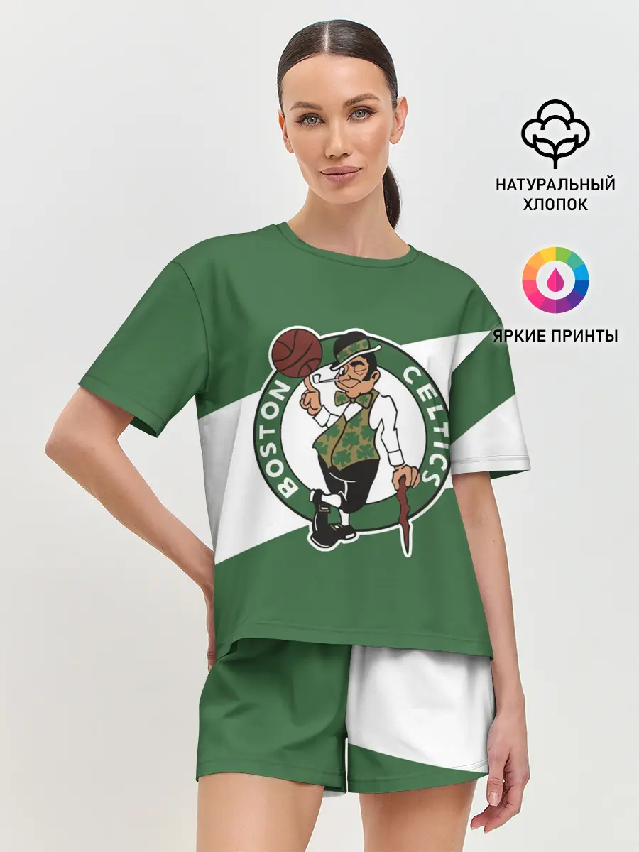 Женская пижама с шортами / Бостон Селтикс