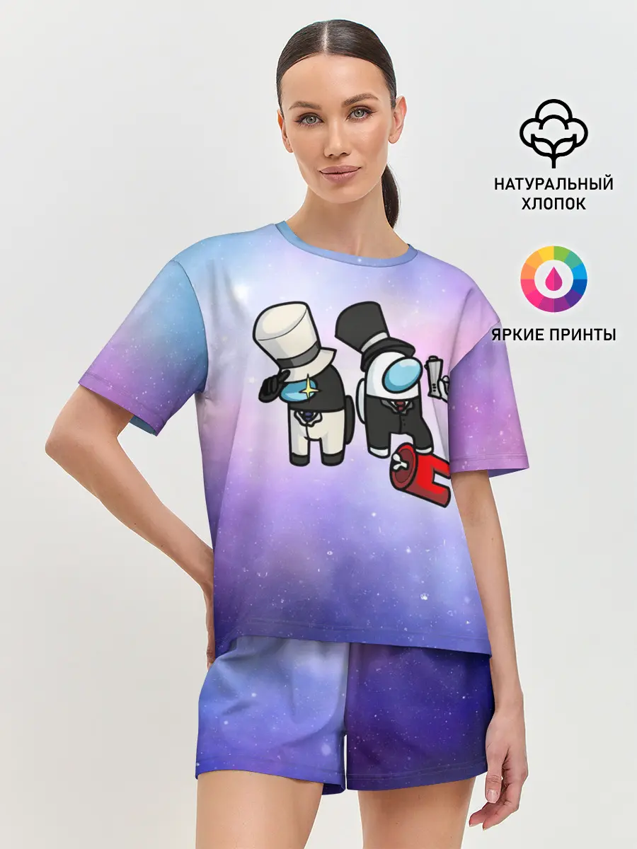 Женская пижама с шортами / Among us