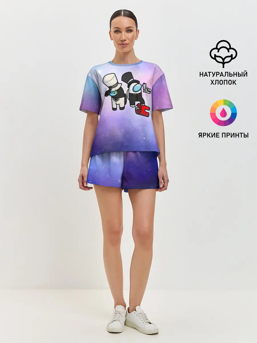 Женская пижама с шортами / Among us