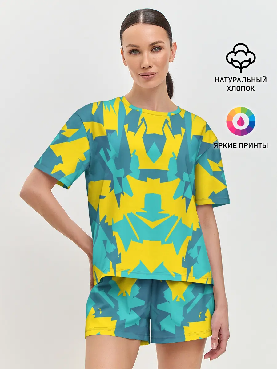 Женская пижама с шортами / ИГРОВОЙ РАСКРАС