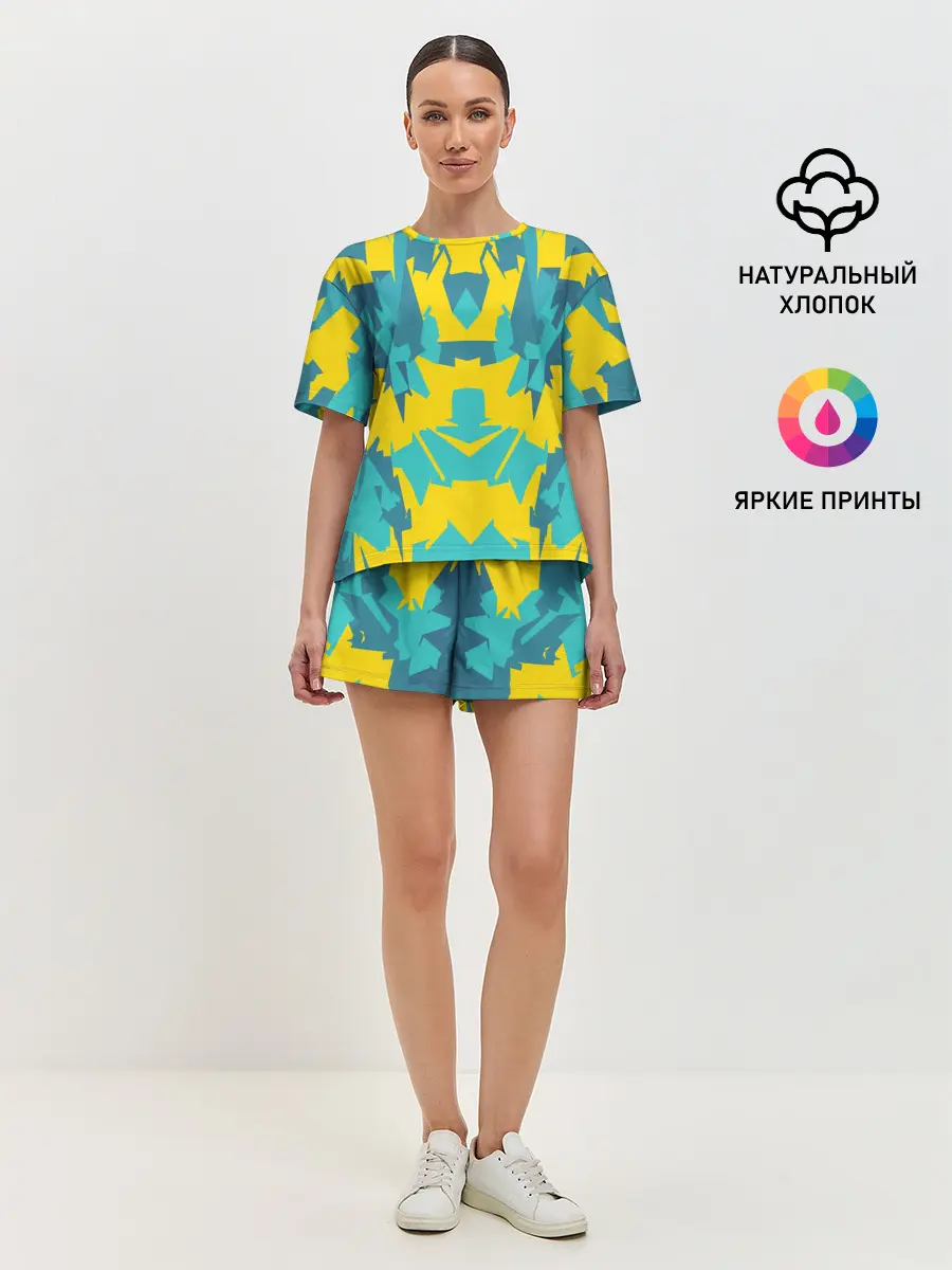 Женская пижама с шортами / ИГРОВОЙ РАСКРАС