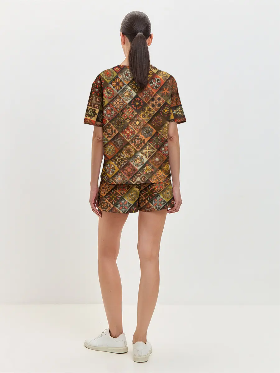 Женская пижама с шортами / СЛАВЯНСКАЯ СИМВОЛИКА