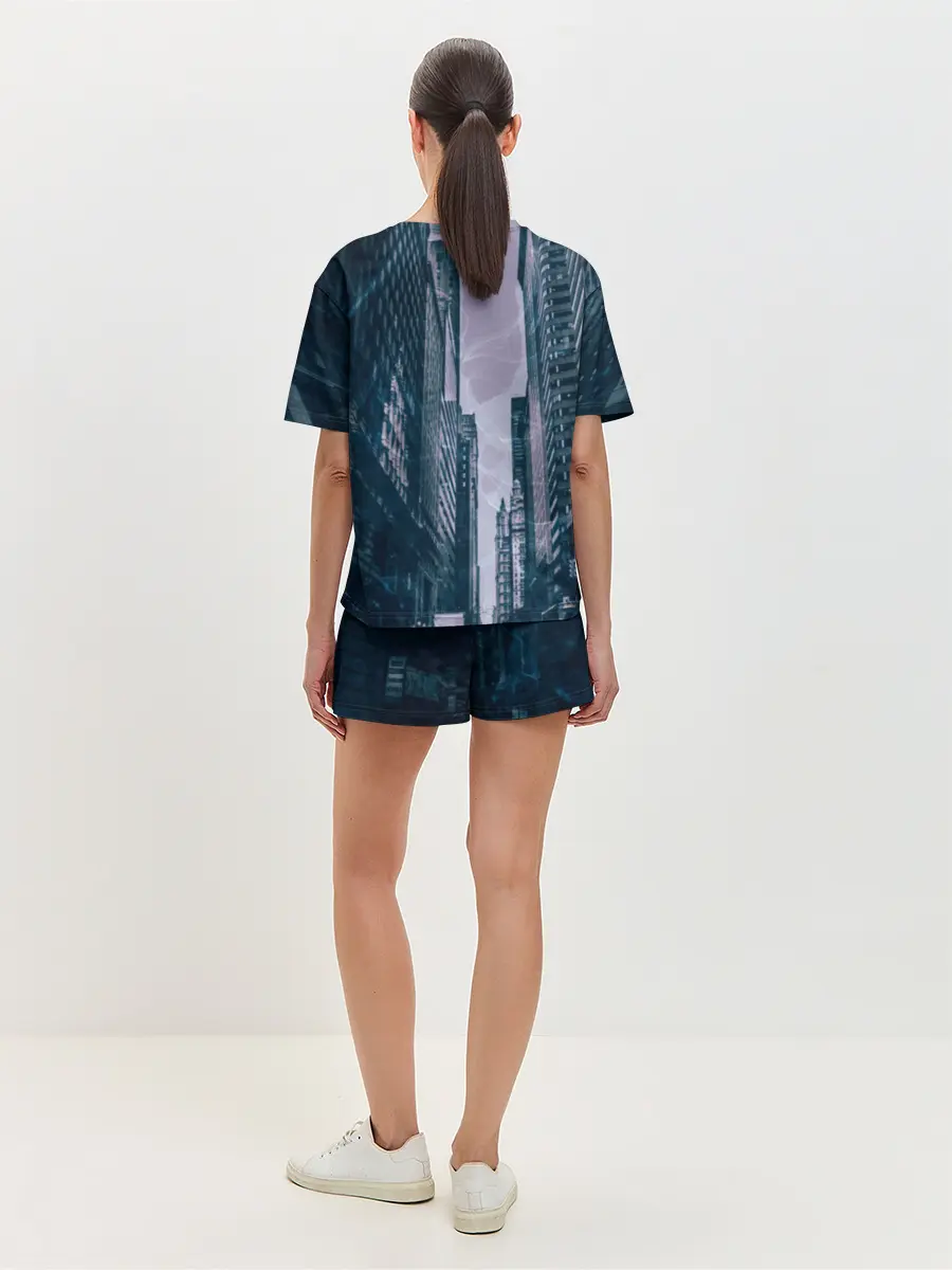 Женская пижама с шортами / Zero Two в большом городе