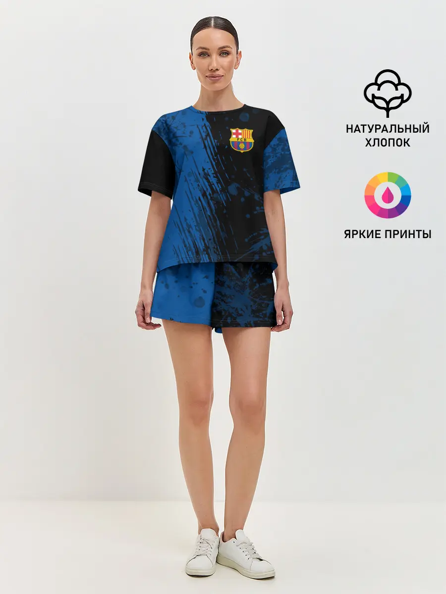 Женская пижама с шортами / FC Barcelona / ФК Барселона.