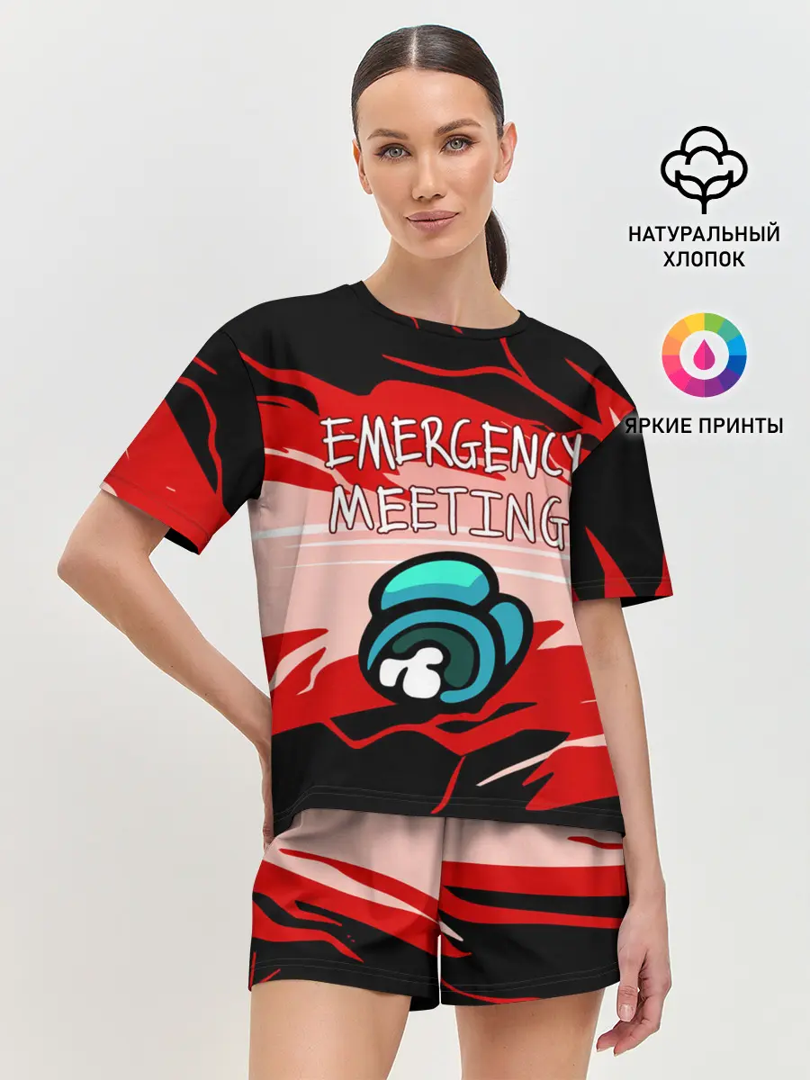 Женская пижама с шортами / AMONG US