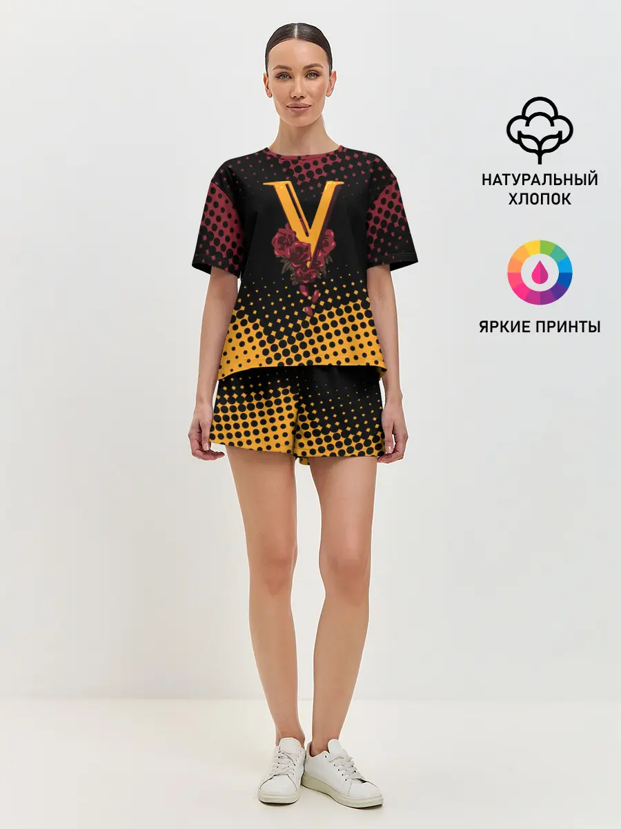 Женская пижама с шортами / CYBERPUNK 2077 / VALENTINO.