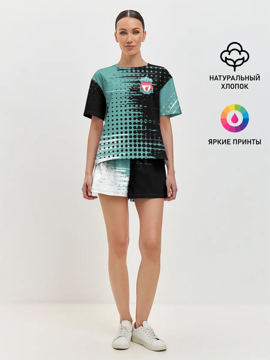 Женская пижама с шортами / Liverpool / Ливерпуль.