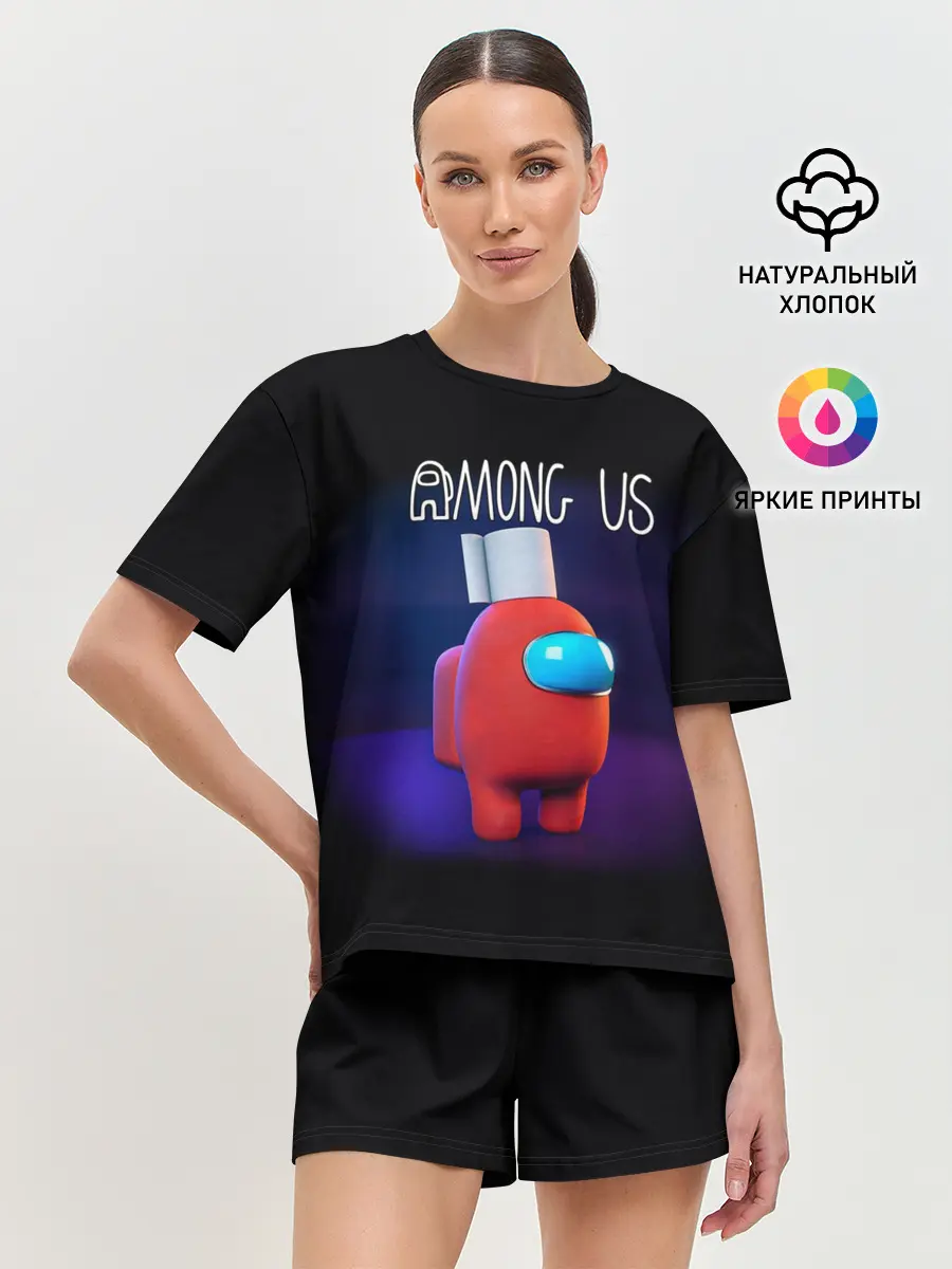 Женская пижама с шортами / AMONG US