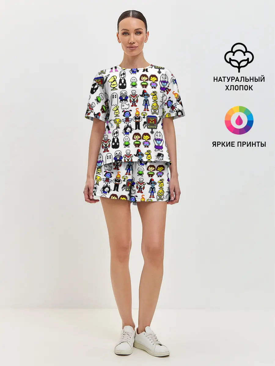 Женская пижама с шортами / UNDERTALE