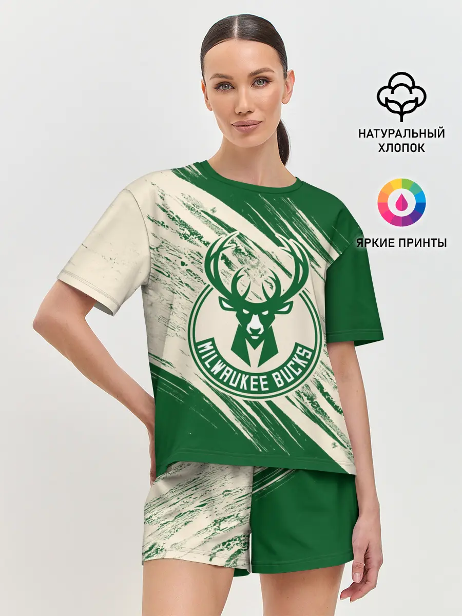Женская пижама с шортами / Милуоки Бакс