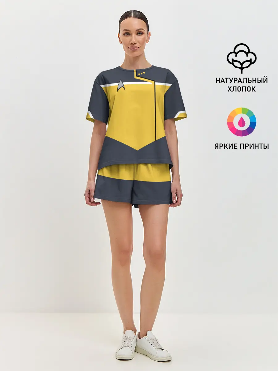 Женская пижама с шортами / Звездный костюм № 2