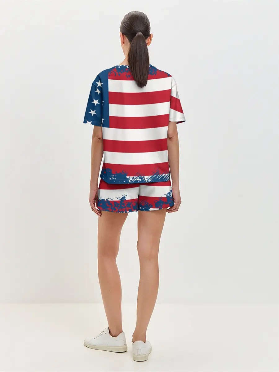 Женская пижама с шортами / Америка