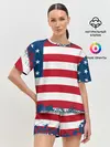 Женская пижама с шортами / Америка